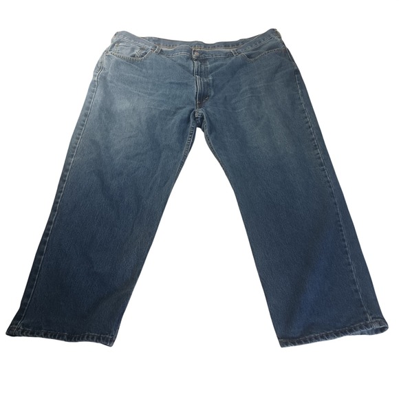 Levi's Other - Levi's 550 Relaxed Fit Jeans 48x29 Blue Denim READ Workwear Vintage Wash Look